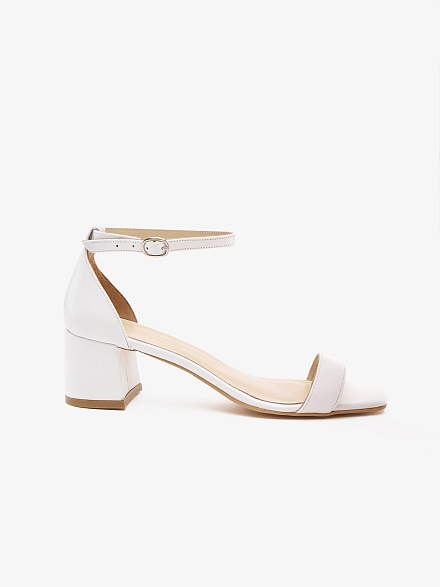 Босоножки кожаные на квадратном каблуке - S072SZ0330Y24HUYRET-P Обувь жен. (VR013, 37)