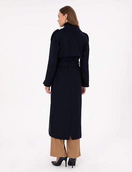 Пальто двубортное с добавлением шерсти - G022SZ0KS0METAS Куртка жен. (VR033, 40)