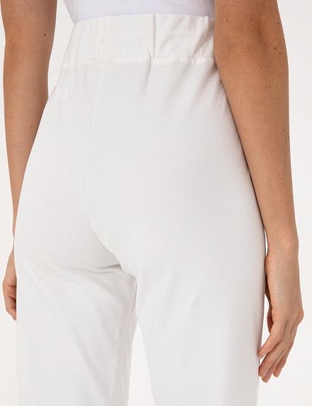 Брюки спортивные на резинке с кулиской прямые - G022SZ0OP0SERU_RP Брюки спорт. жен. (VR019, S)