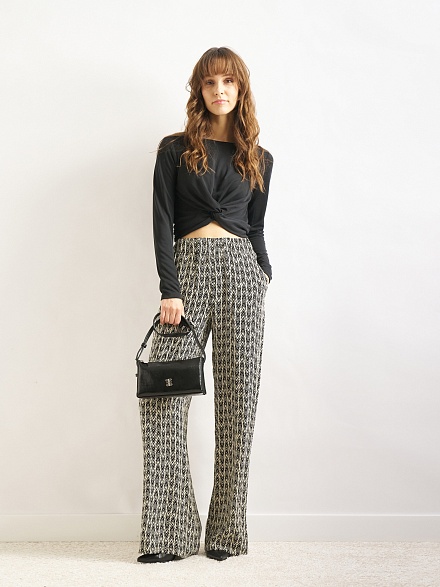 Брюки на резинке свободного кроя - G022SZ0780LONDI_P Брюки жен. (VR046, 40)