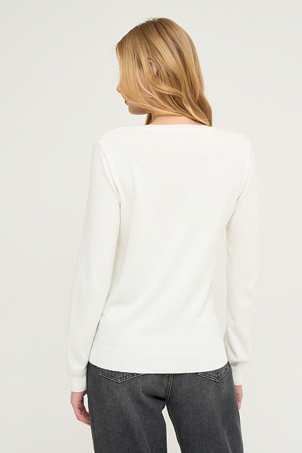 Пуловер c добавлением шерсти и кашемира - G022SZ0TK0R-PELY-V Кофта жен. (VR071, XS)