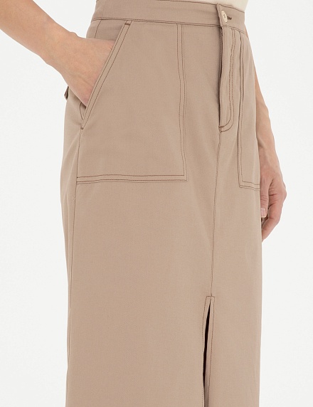 Юбка миди с разрезом спереди - G022SZ0980NELL-E Юбка жен. (VR011, 36)