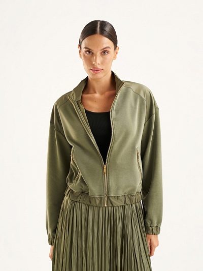 Толстовка без капюшона на молнии - G022SZ0820LETA_H Толстовка жен. (VR027, XS)