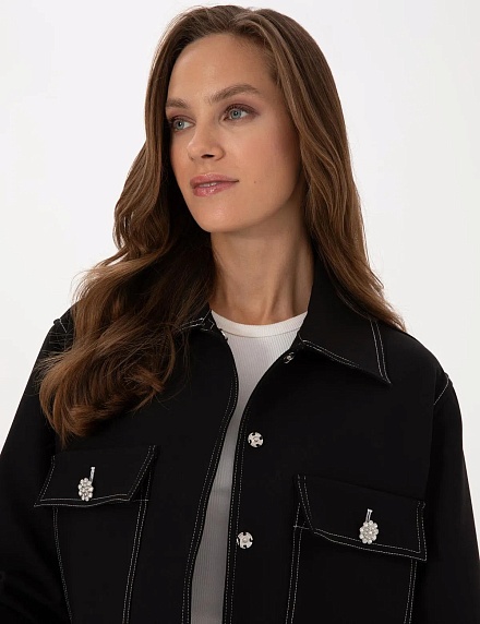 Куртка-пиджак с отложным воротником - G022SZ0020C_TEKU_R Пиджак жен. (VR046, 34)