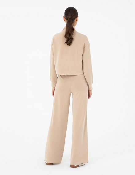 Брюки спортивные с молниями по бокам - 