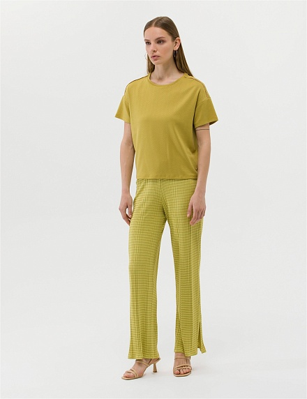 Брюки трикотажные с разрезами - G022SZ0OP0TELAS-P Брюки спорт. жен. (VR235, L)