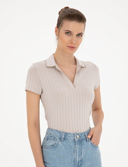 Футболка-поло трикотажная - G022SZ0110RINO Футболка жен. (VR085, 2XS)