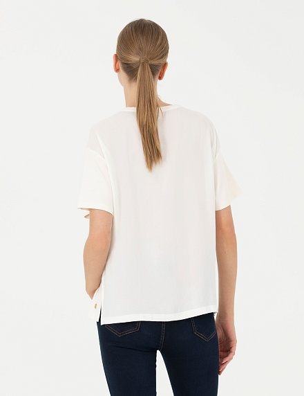 Футболка из модала с принтом - G022SZ0110REUNION_T Футболка жен. (VR071, 2XS)