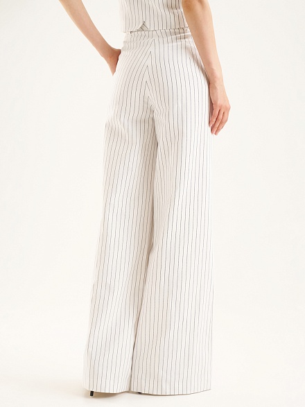 Брюки с добавлением льна прямые - G022SZ0030P_ROPELA_R Брюки жен. (VR019, 36)