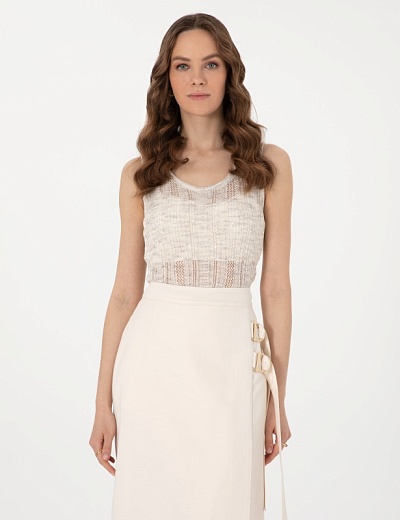 Топ из смесового хлопка с добавлением льна - G022SZ0TK0RILEY Кофта жен. (VR085, S)