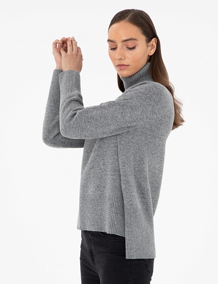 Свитер шерстяной с высоким воротником - G022SZ0TK0ESSAKA_K Кофта жен. (VR086, XS)