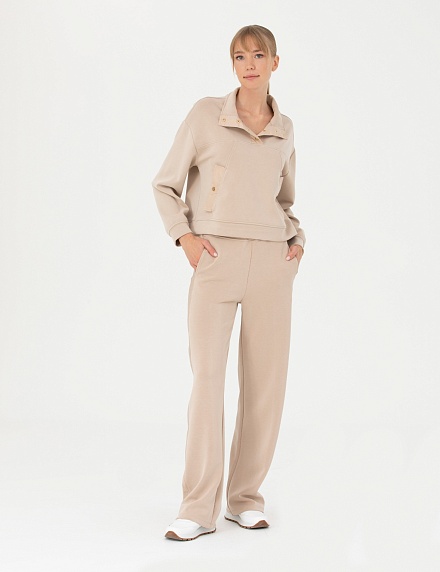 Толстовка с воротником на кнопках - G022SZ0820PASE-SW Толстовка жен. (VR085, XL)