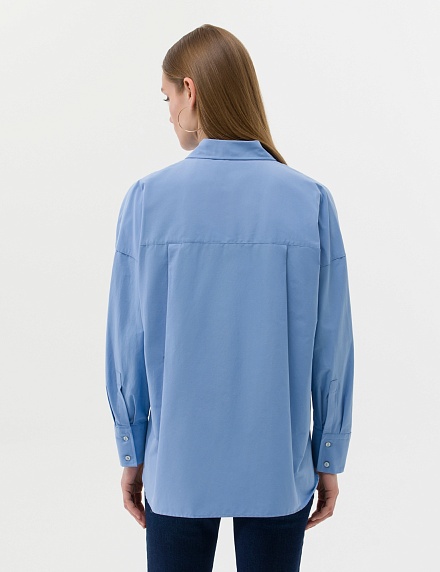 Рубашка с нагрудным карманом свободная - G022SZ0040NENAB Сорочка жен. (VR003, 40)