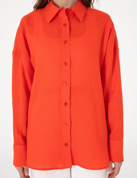 Рубашка льняная оверсайз - G022SZ0040KETO_G Сорочка жен. (VR030, 34)