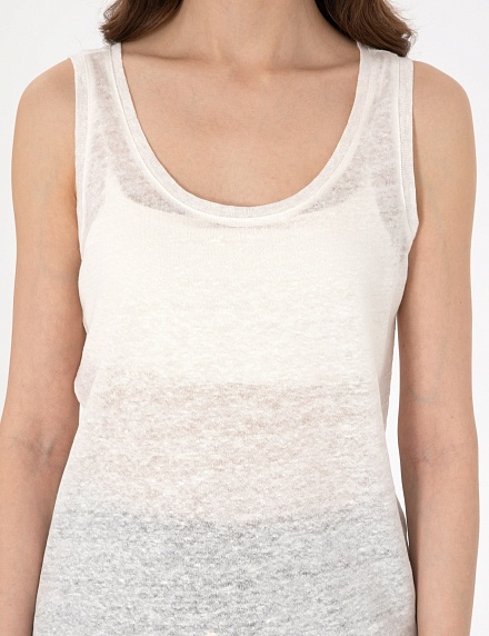 Топ льняной свободный - G022SZ0110PUDU Футболка жен. (VR019, XS)