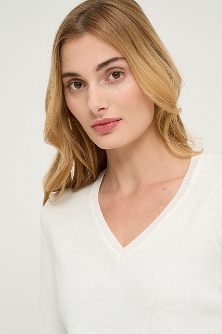 Пуловер c добавлением шерсти и кашемира - G022SZ0TK0R-PELY-V Кофта жен. (VR071, XS)
