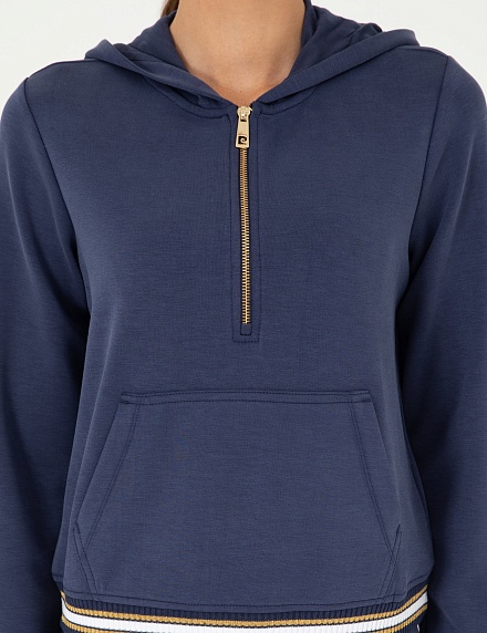 Худи со молнией на воротнике - G022SZ0820ROV_S Толстовка жен. (VR033, XS)