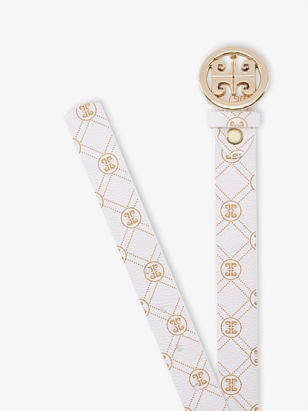 Ремень из экокожи с логотипом - A022SZ016KLSIY24_K77 Ремень жен. (VR071, 90)