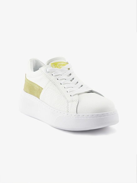 Кеды кожаные с цветной вставкой - S072SZ0330Y23MALZ-SPR Обувь жен. (VR232, 36)