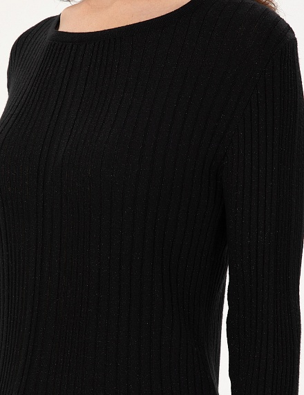 Джемпер в рубчик с люрексом - G022SZ0TK0PIA Кофта жен. (VR046, S)