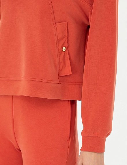 Толстовка с воротником на кнопках - 