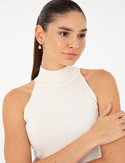 Топ трикотажный с воротником-стойка - G022SZ0TK0DANGOMA_TB Кофта жен. (VR019, L)