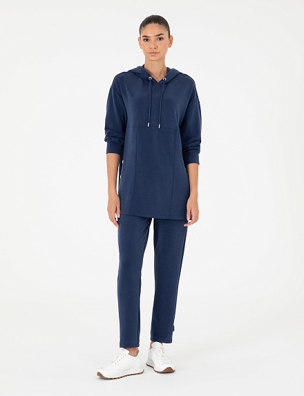 Худи удлиненное с разрезами по бокам - G022SZ0820JAVT_S Толстовка жен. (VR033, S)