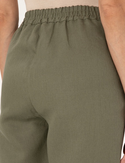 Брюки льняные укороченные - G022SZ0030LATOM_P Брюки жен. (VR027, 40)