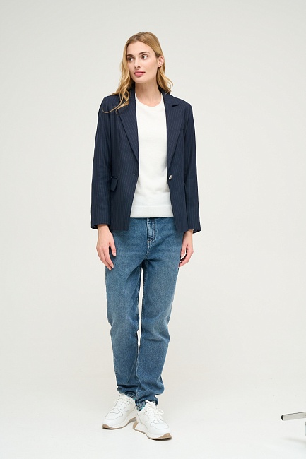 Пиджак в полоску однобортный - P022SZ0020P-C-PERSON-R Пиджак жен. (VR033, 36)