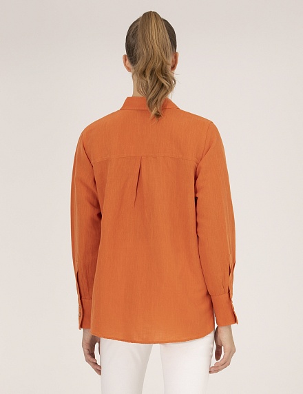 Рубашка из смеси льна и хлопка оверсайз - G022SZ0040KETO Сорочка жен. (VR222, 36)