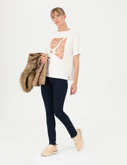 Футболка из модала с принтом - G022SZ0110REUNION_T Футболка жен. (VR071, XS)