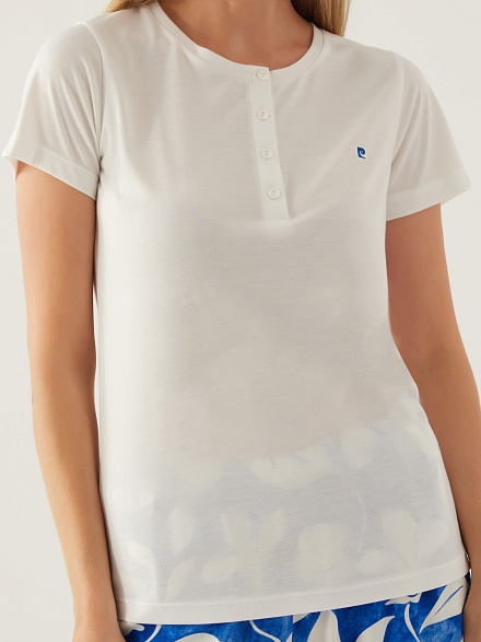 Пижама со штанами и футболкой - G022SZ0HFP028834_IY24 Костюм дом. жен. Бельевое изделие (VR071, S)