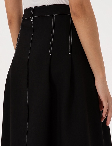 Юбка миди А-силуэта с контрастными строчками - G022SZ0980TEKU_E Юбка жен. (VR046, 36)