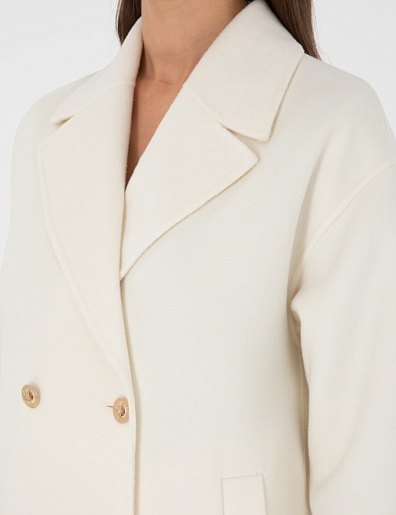 Пальто двубортное с добавлением шерсти прямое - G022SZ0KS0JOSE Куртка жен. (VR019, 38)