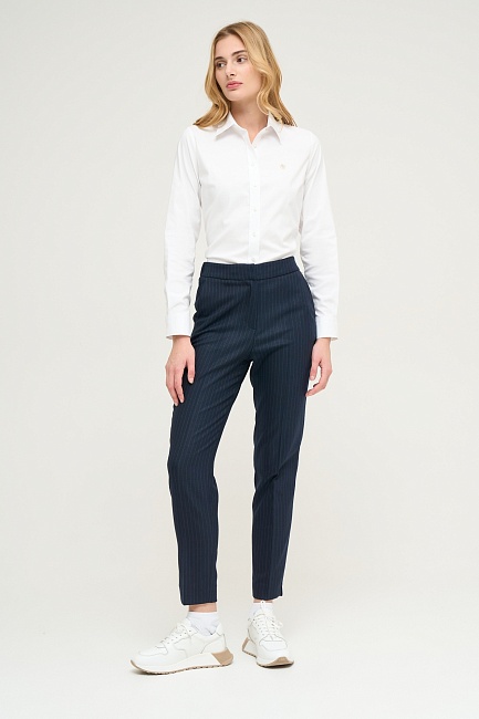 Брюки в полоску укороченные зауженные - P022SZ0030P_P_PERSON_R Брюки жен. (VR033, 34)
