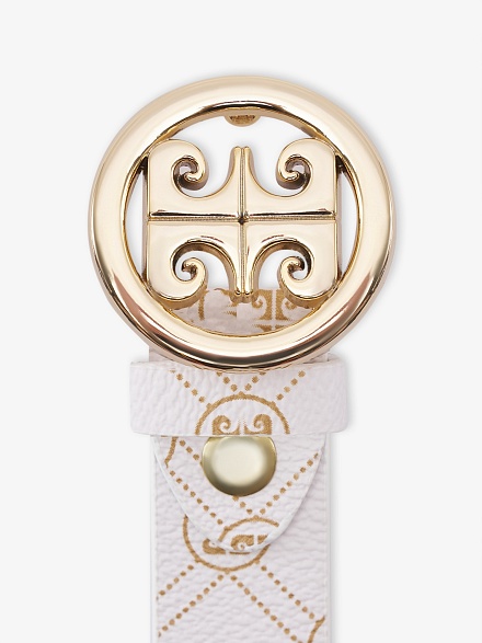 Ремень из экокожи с логотипом - A022SZ016KLSIY24_K77 Ремень жен. (VR071, 90)