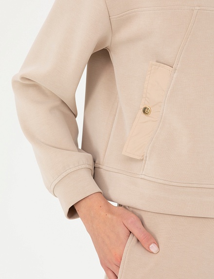 Толстовка с воротником на кнопках - G022SZ0820PASE-SW Толстовка жен. (VR085, XL)