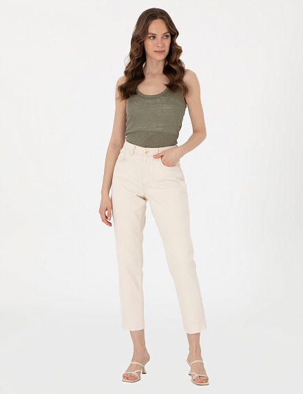 Топ льняной свободный - G022SZ0110PUDU Футболка жен. (VR027, M)