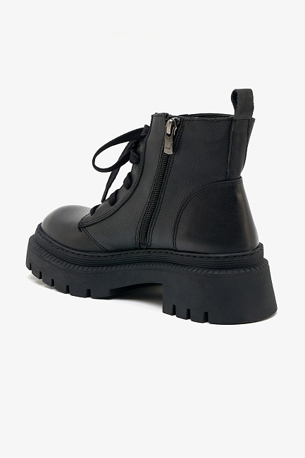 Ботинки кожаные на молнии и шнурках - S072SZ0330K23PECERE-P Обувь жен. (VR046, 38)