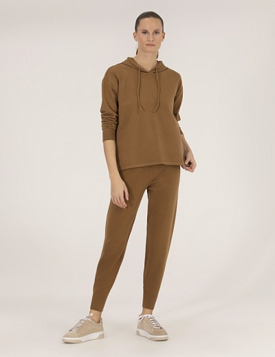 Брюки спортивные трикотажные зауженные - G022SZ0TP0ADEN_P Брюки спорт. жен. (VR122, S)