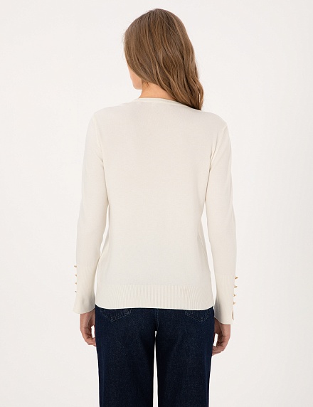 Джемпер с декоративными пуговицами - G022SZ0TK0DADA_25K Кофта жен. (VR019, XS)