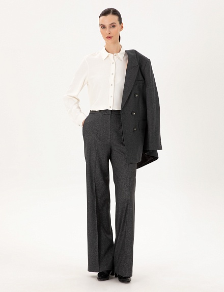 Рубашка с жемчужными пуговицами прямого кроя - G022SZ0040STELLA Сорочка жен. (VR019, 40)