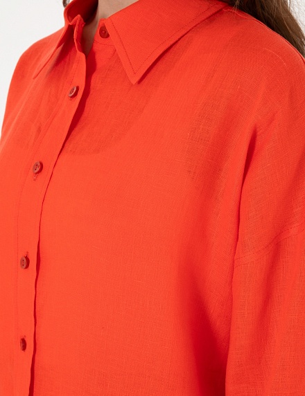 Рубашка льняная оверсайз - G022SZ0040KETO_G Сорочка жен. (VR030, 34)