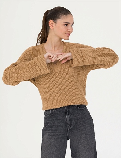 Пуловер вязанный - G022SZ0TK0LUTE Кофта жен. (VR015, M)