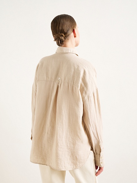 Рубашка из смеси льна и хлопка свободная - G022SZ0040KETO Сорочка жен. (VR085, 36)