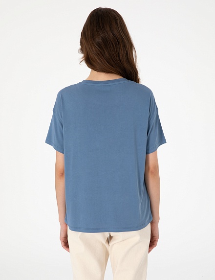 Футболка с декоративным элементом - G022SZ0110ALLI Футболка жен. (VR028, 2XS)