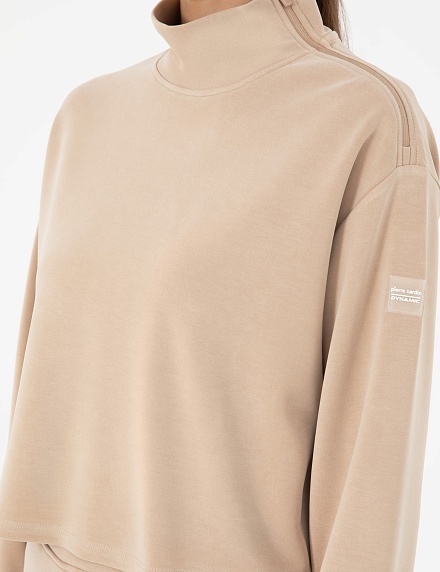 Свитшот с молнией на воротнике - 