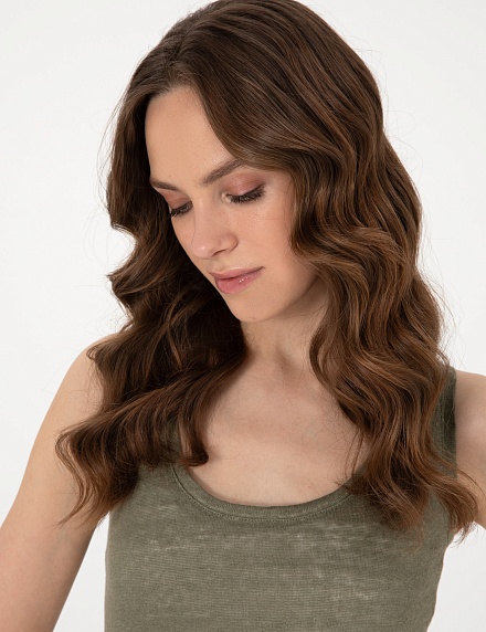 Топ из льна свободный - G022SZ0110PUDU Футболка жен. (VR027, XL)