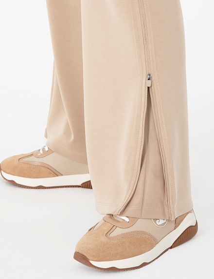 Брюки спортивные с молниями по бокам - 