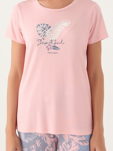 Пижама со штанами и футболкой - G022SZ0HFP028799_IY24 Костюм дом. жен. Бельевое изделие (VR041, L)